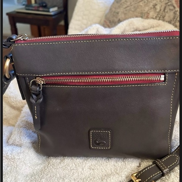 Dooney & Bourke Gray Florentine Allison Crossbody - Picture 1 of 5